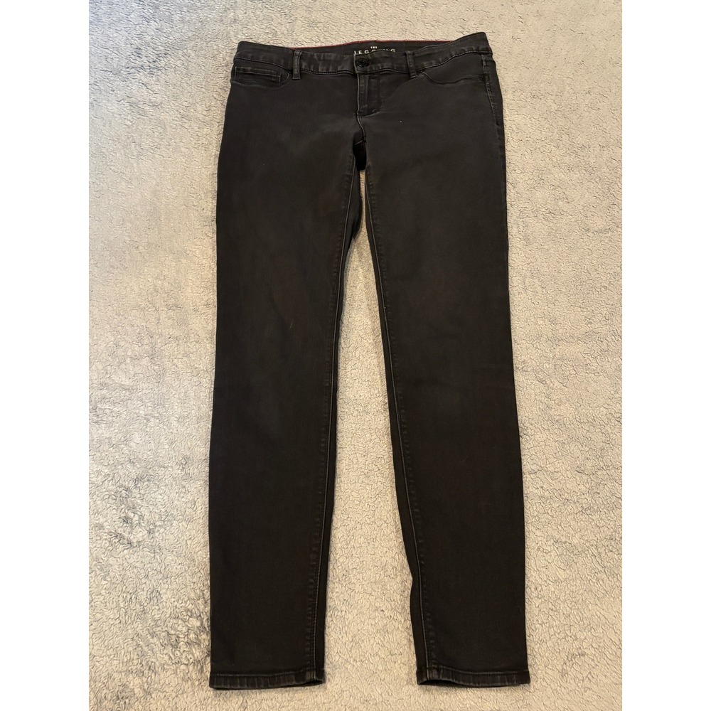 White House Black Market The Jegging Black Slim Fit Stretch Denim Pants Size 4